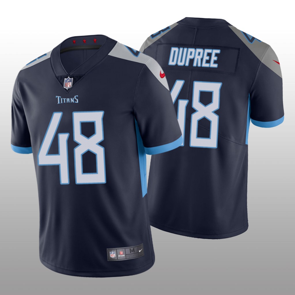 Tennessee Titans Bud Dupree Navy Jersey Vapor Limited - Men's