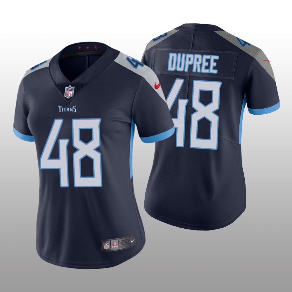 Tennessee Titans Bud Dupree Navy Jersey Vapor Limited - Women's
