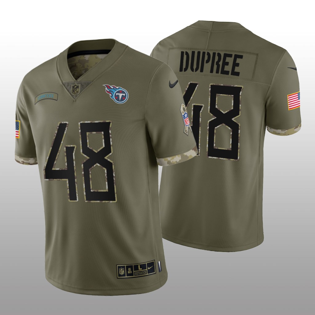 Tennessee Titans Bud Dupree Olive Limited Jersey 2022 Salute To Service - Men's