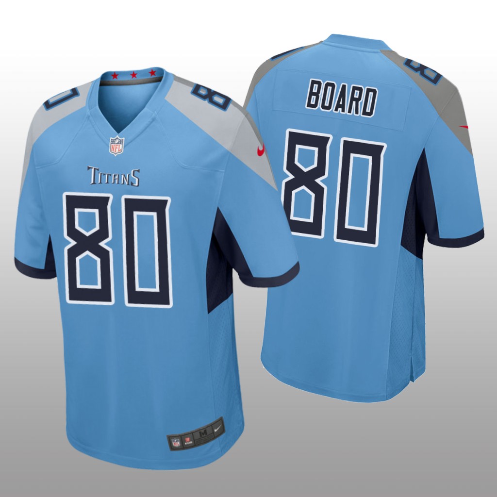 Tennessee Titans C.J. Board Light Blue Jersey Game - Men's