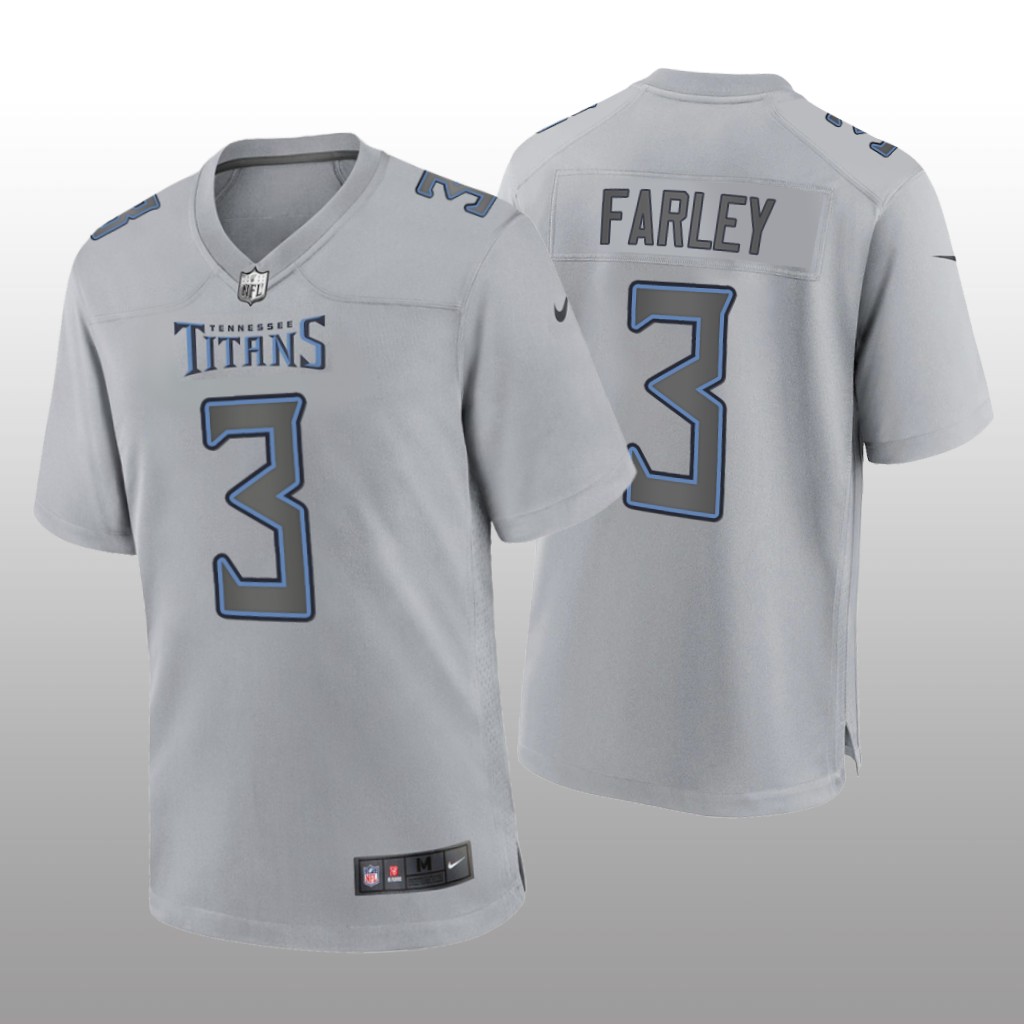Tennessee Titans Caleb Farley Gray Jersey Atmosphere Fashion Game - Men's