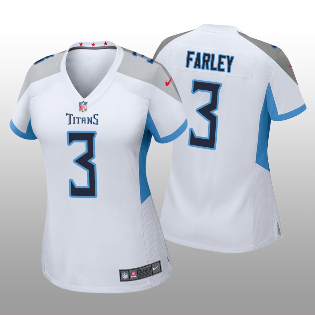 Tennessee Titans Caleb Farley White Jersey Game - Women's