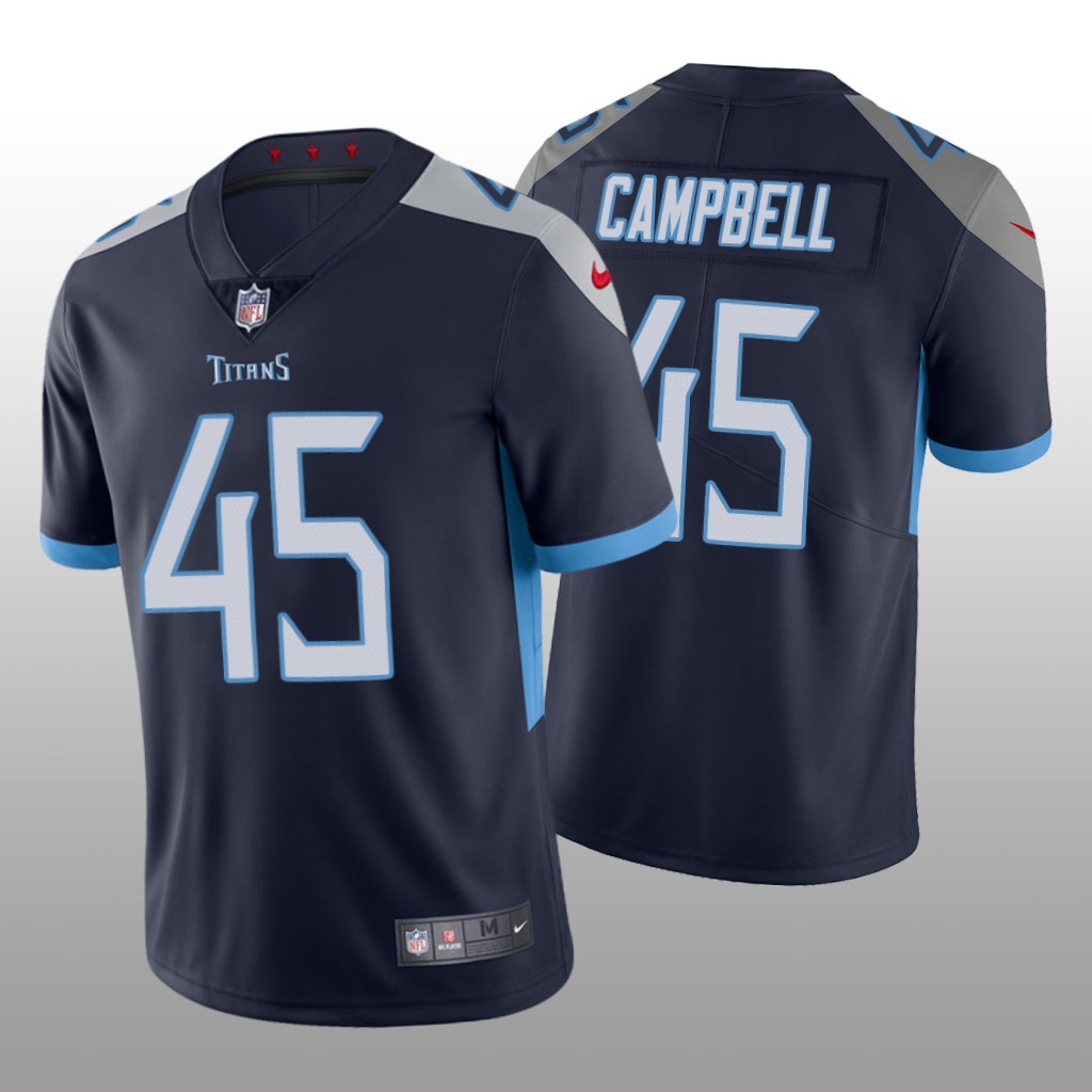 Tennessee Titans Chance Campbell Navy Jersey Vapor Limited - Men's