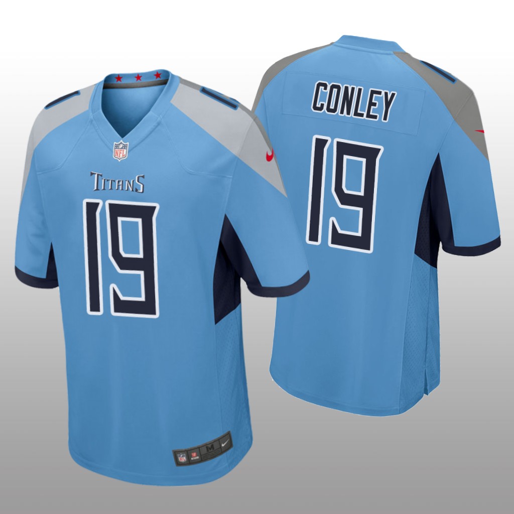 Tennessee Titans Chris Conley Light Blue Jersey Game - Men's