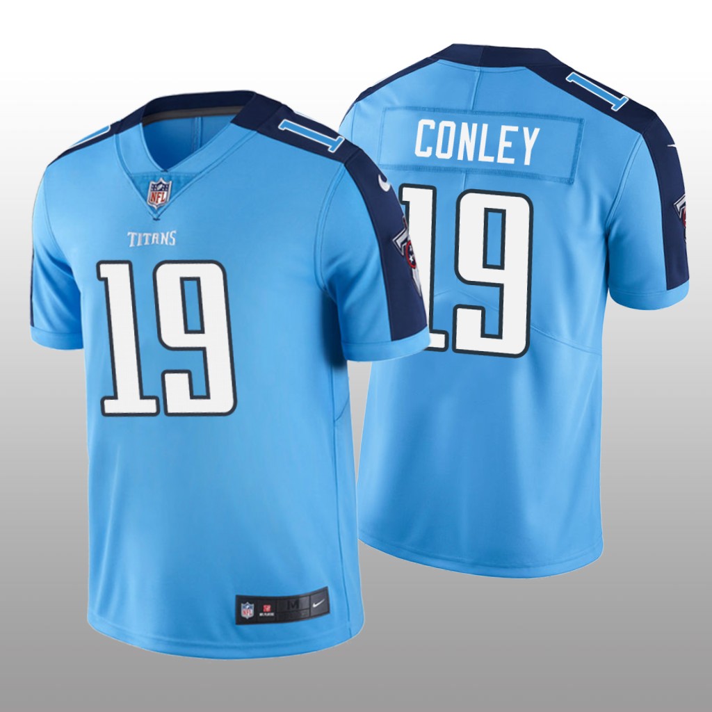 Tennessee Titans Chris Conley Light Blue Jersey Vapor Limited - Men's