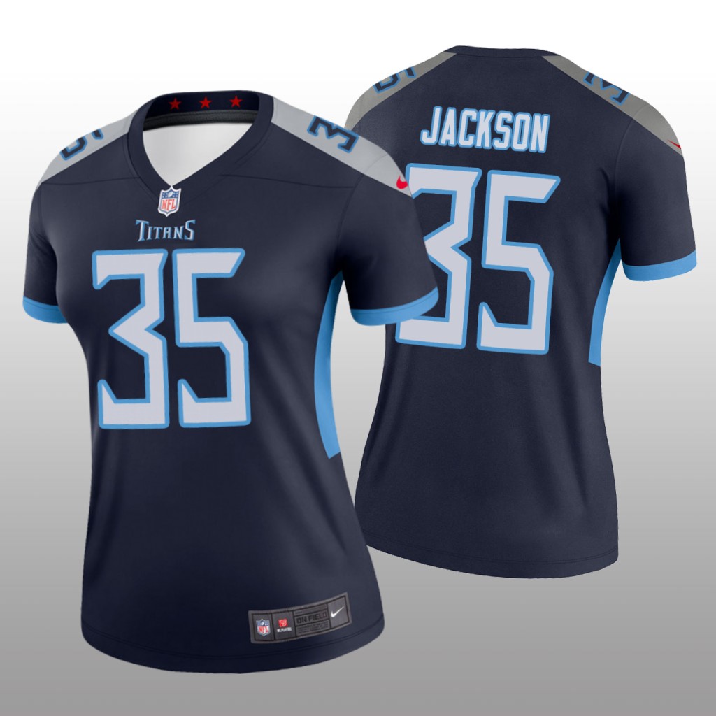 Tennessee Titans Chris Jackson Navy Jersey Legend - Women's