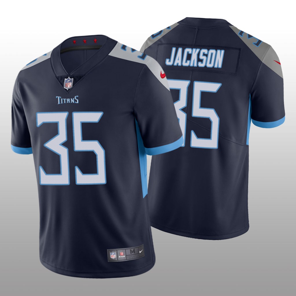 Tennessee Titans Chris Jackson Navy Jersey Vapor Limited - Men's