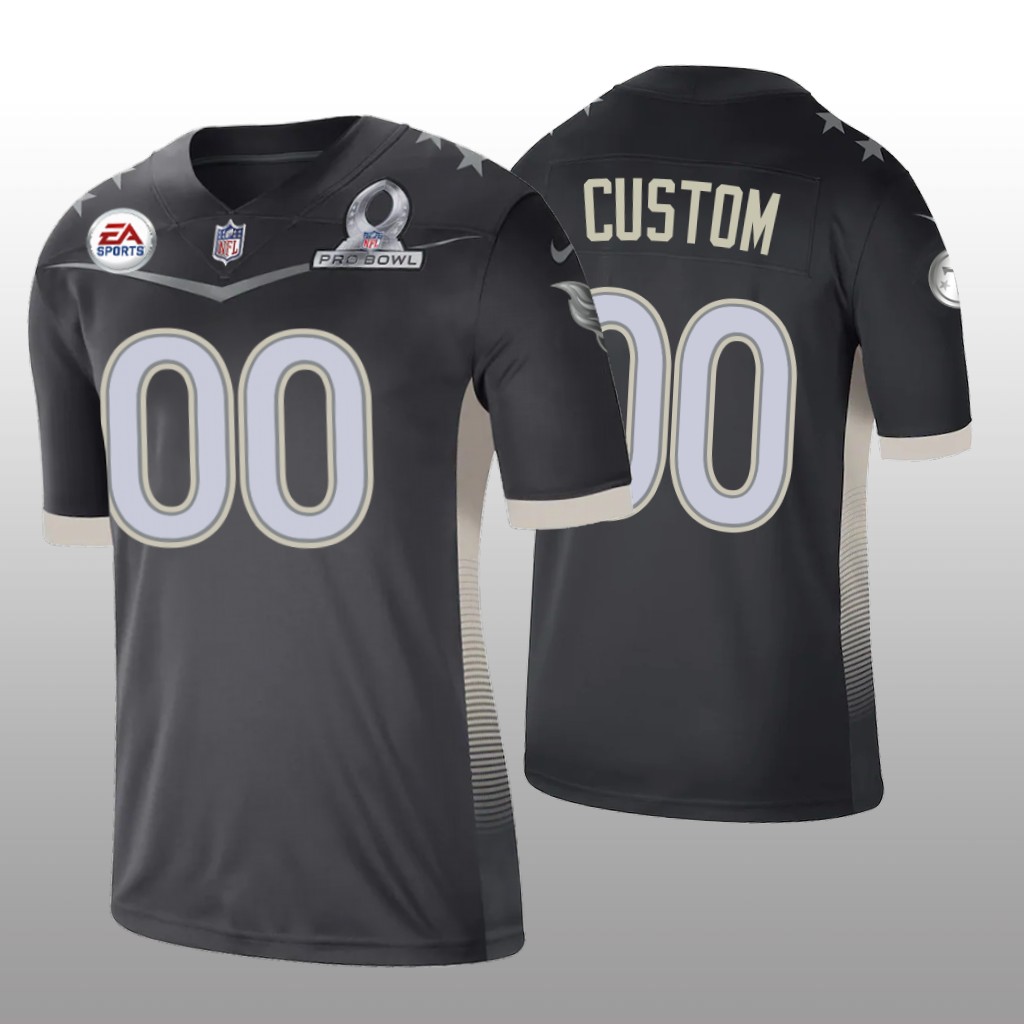 Tennessee Titans Custom Anthracite Jersey 2021 AFC Pro Bowl Game - Men's