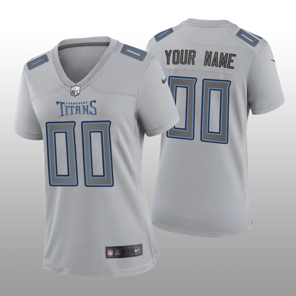 Tennessee Titans Custom Gray Jersey Atmosphere Fashion Game - Women's