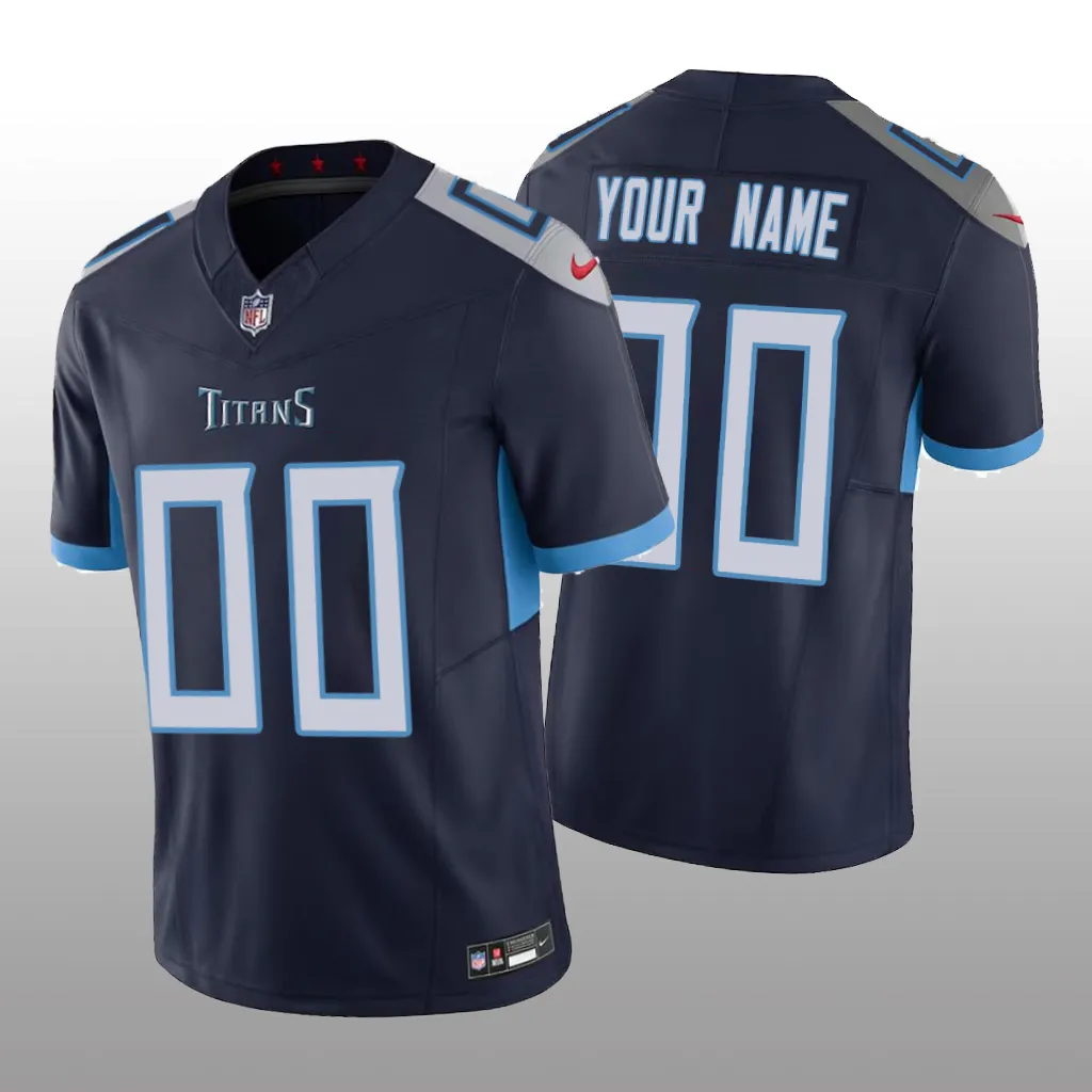 Tennessee Titans Custom Navy Jersey Vapor F.U.S.E. Limited - Men's