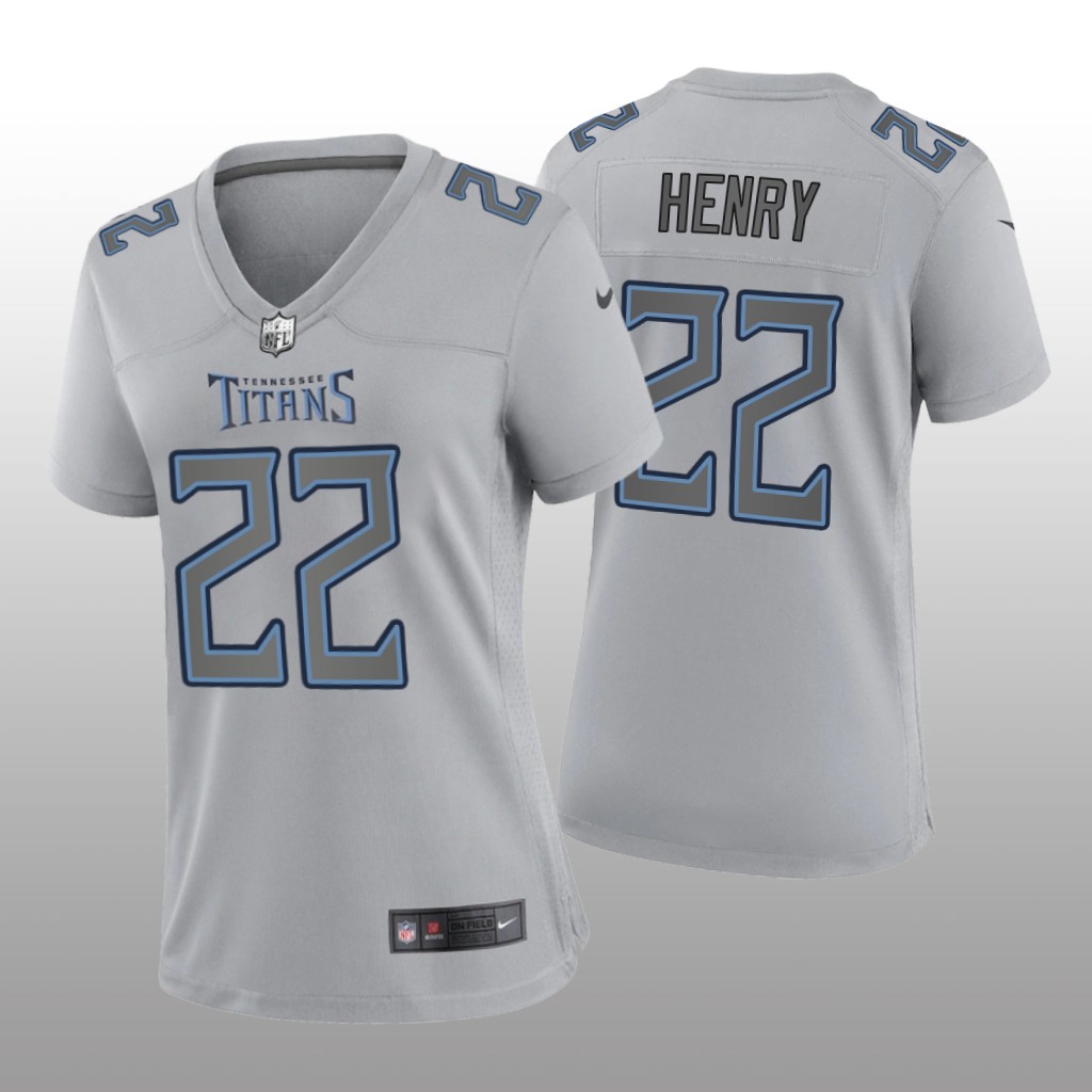 Tennessee Titans Derrick Henry Gray Jersey Atmosphere Fashion Game - Women's