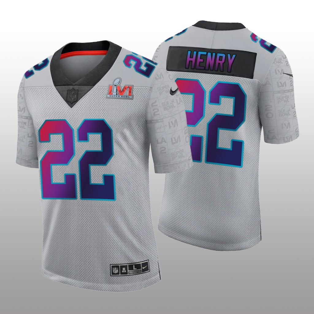 Tennessee Titans Derrick Henry Gray Limited Super Bowl LVI - Men's