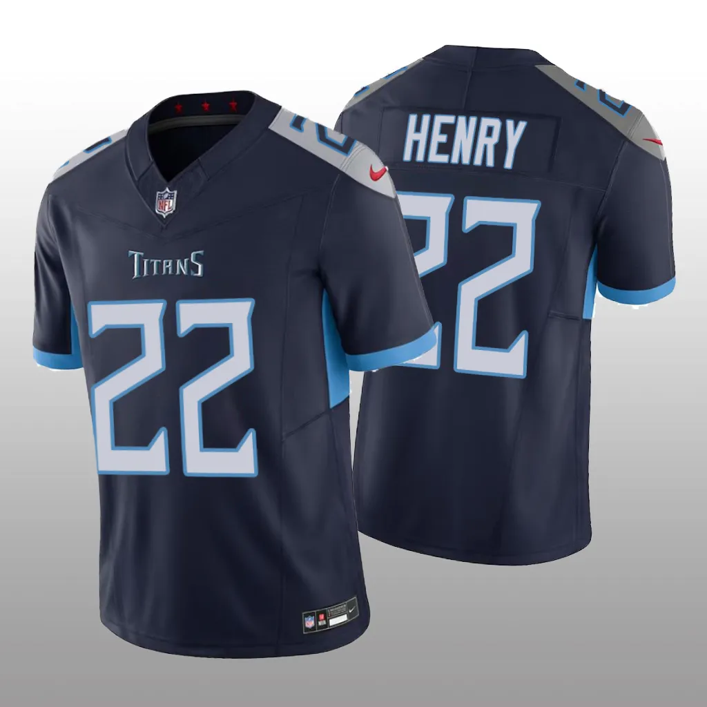 Tennessee Titans Derrick Henry Navy Jersey Vapor F.U.S.E. Limited - Men's