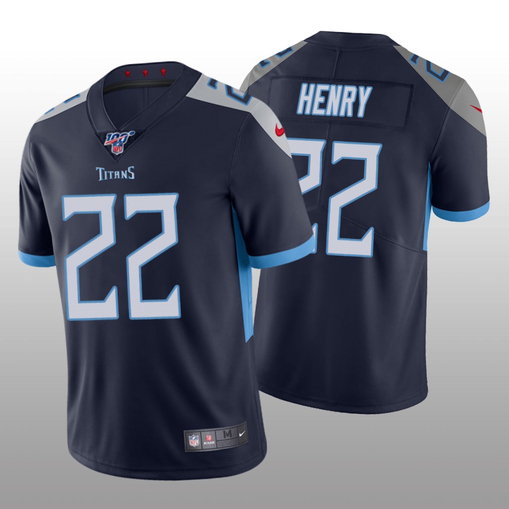 Tennessee Titans Derrick Henry Navy Vapor Limited Jersey 100th Season - Men's