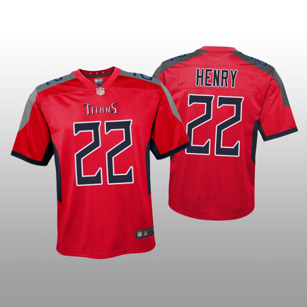 Tennessee Titans Derrick Henry Red Jersey Inverted Game - Youth
