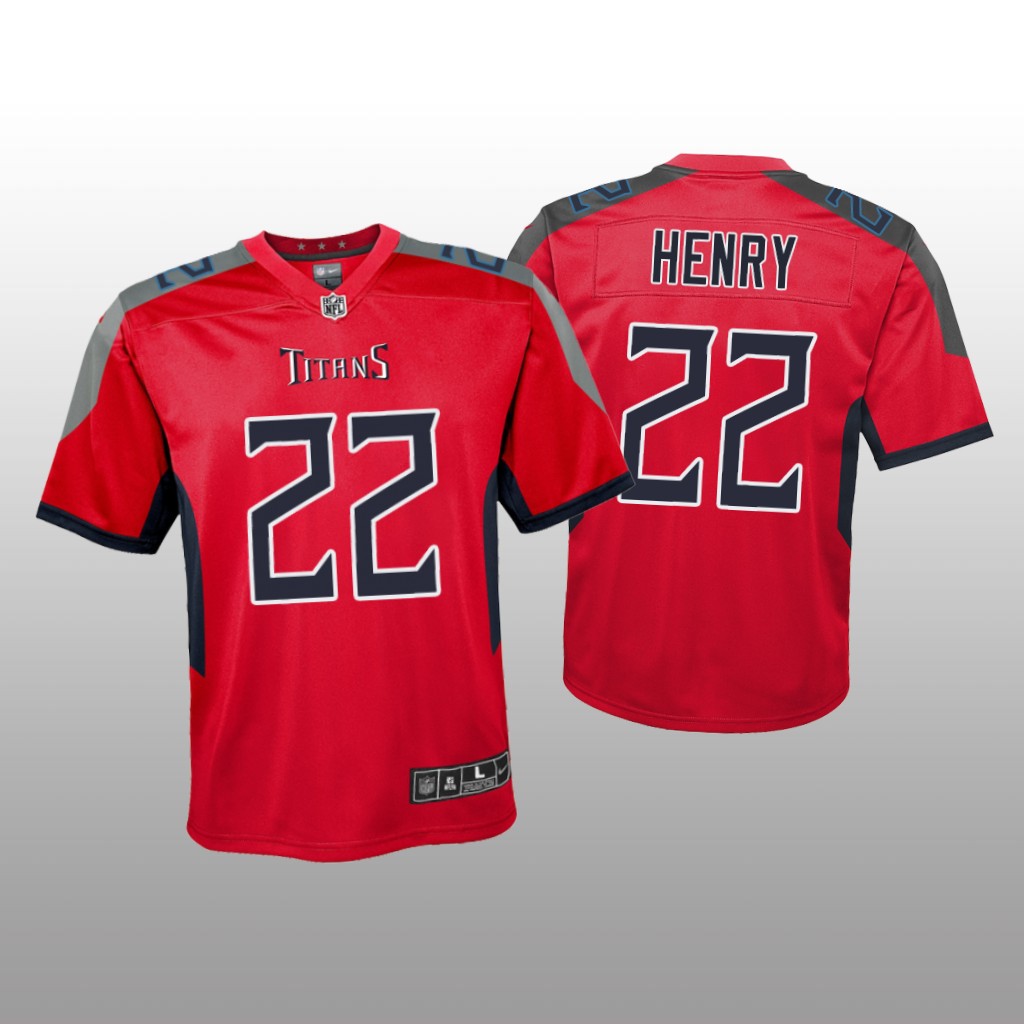 Tennessee Titans Derrick Henry Red Jersey Inverted Game - Youth