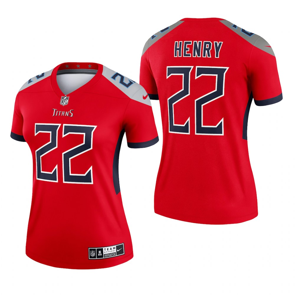 Tennessee Titans Derrick Henry Red Jersey Inverted Legend - Women's