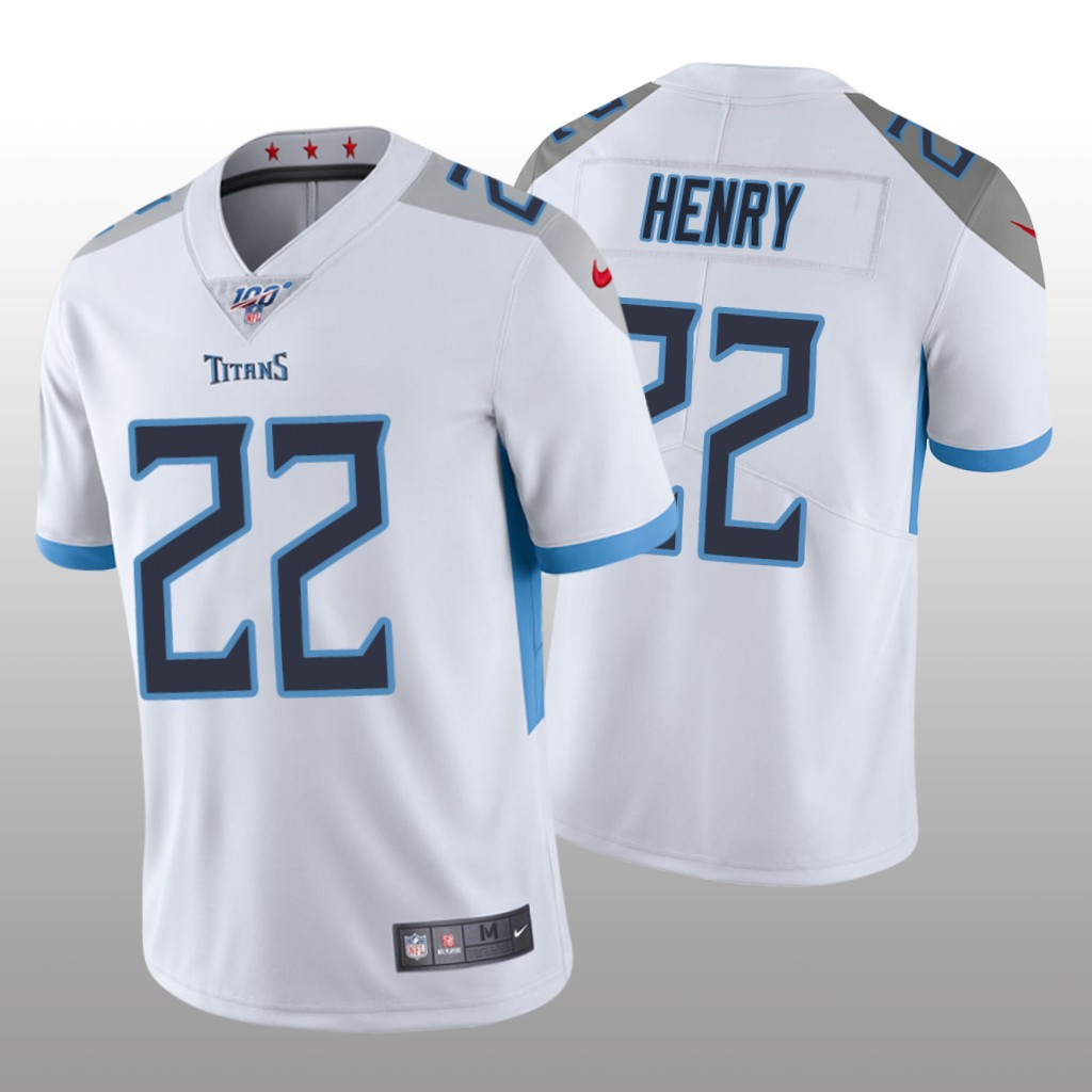 Tennessee Titans Derrick Henry White Vapor Limited Jersey 100th Season - Men's