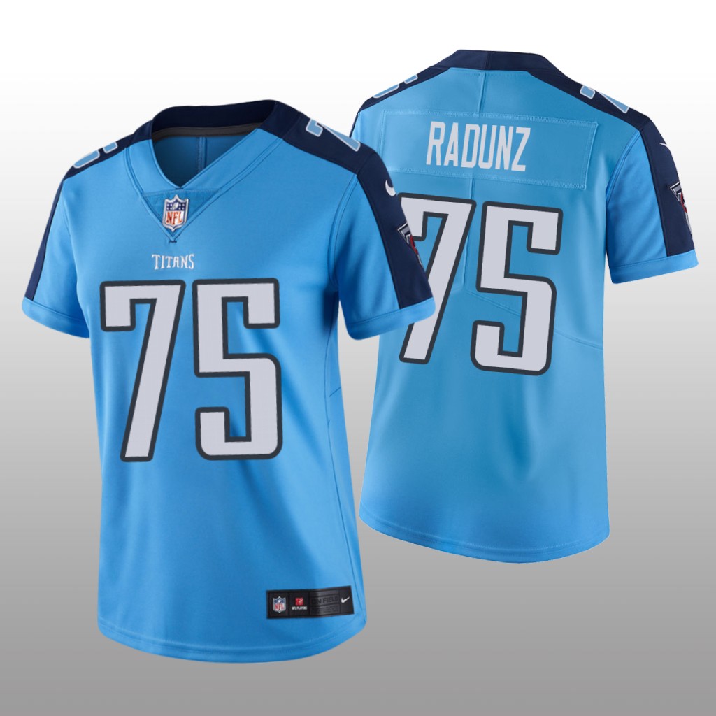 Tennessee Titans Dillon Radunz Light Blue Jersey Vapor Limited - Women's