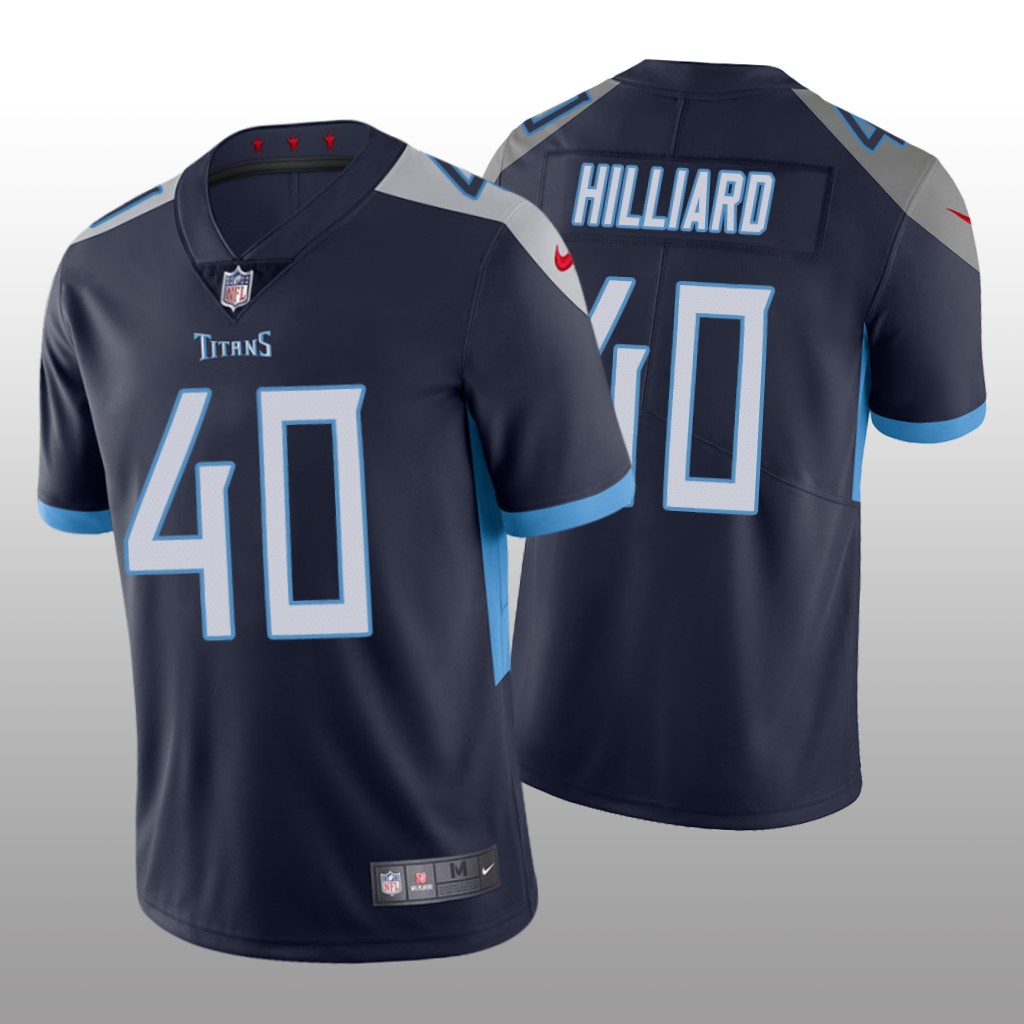 Tennessee Titans Dontrell Hilliard Navy Jersey Vapor Limited - Men's