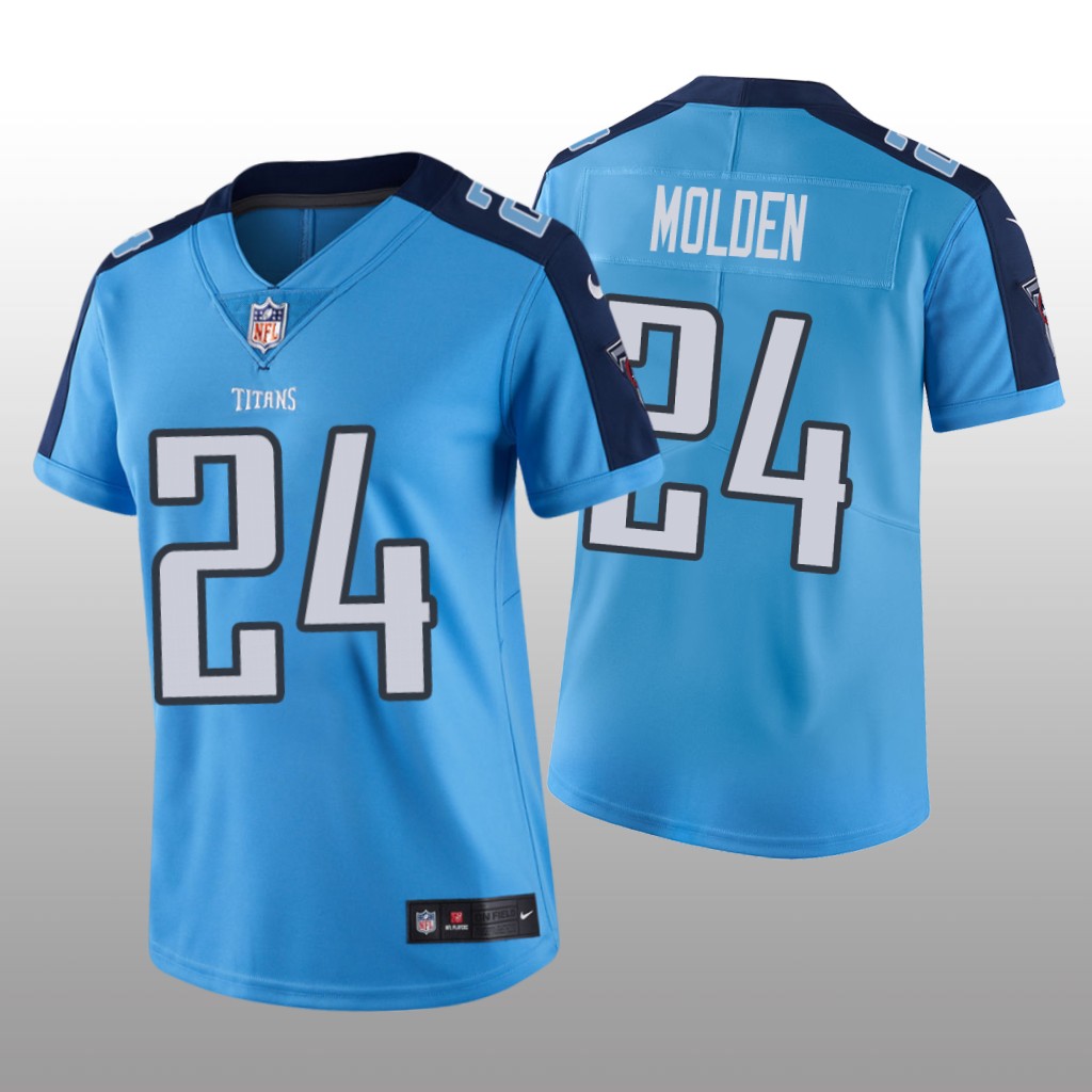 Tennessee Titans Elijah Molden Light Blue Jersey Vapor Limited - Women's