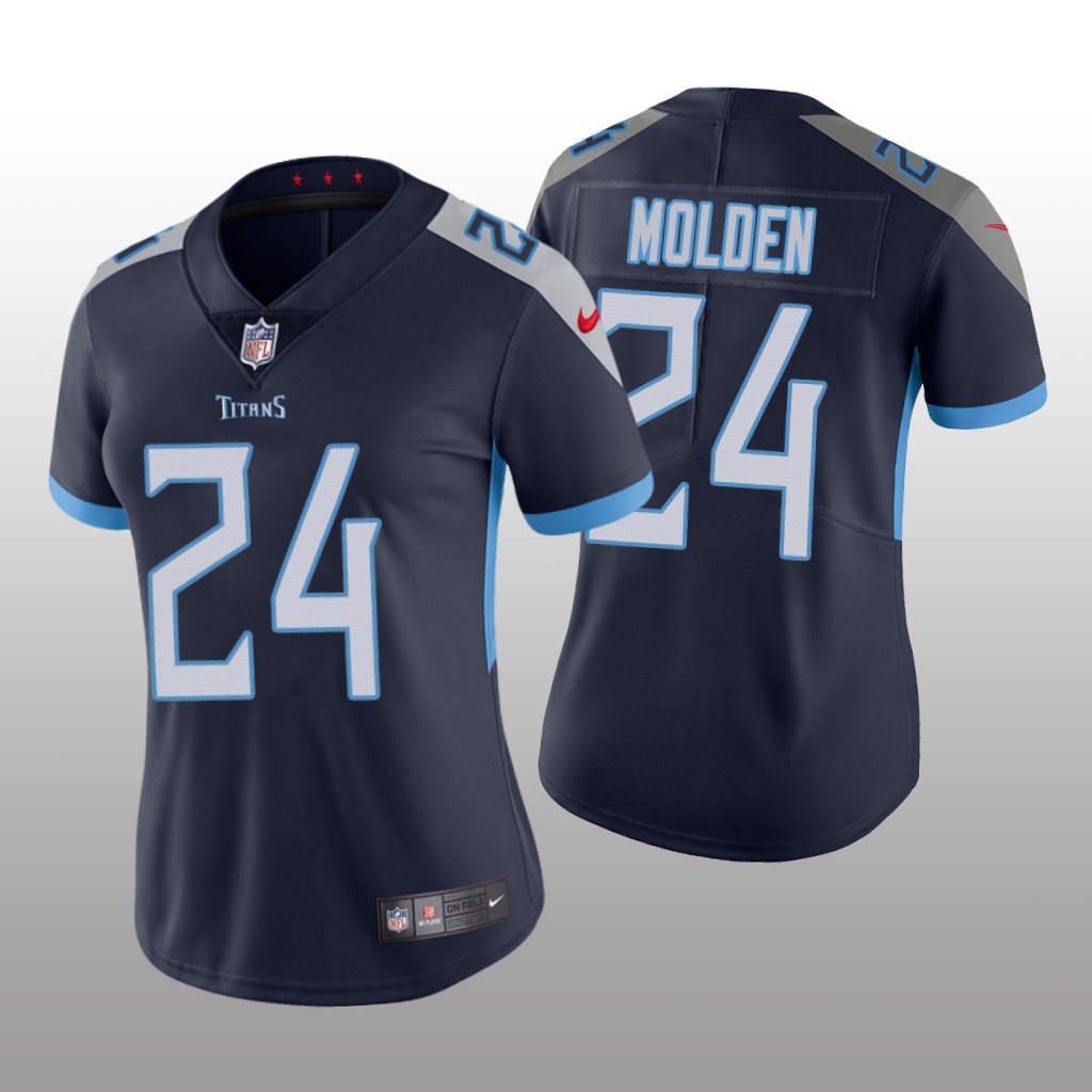 Tennessee Titans Elijah Molden Navy Jersey Vapor Limited - Women's
