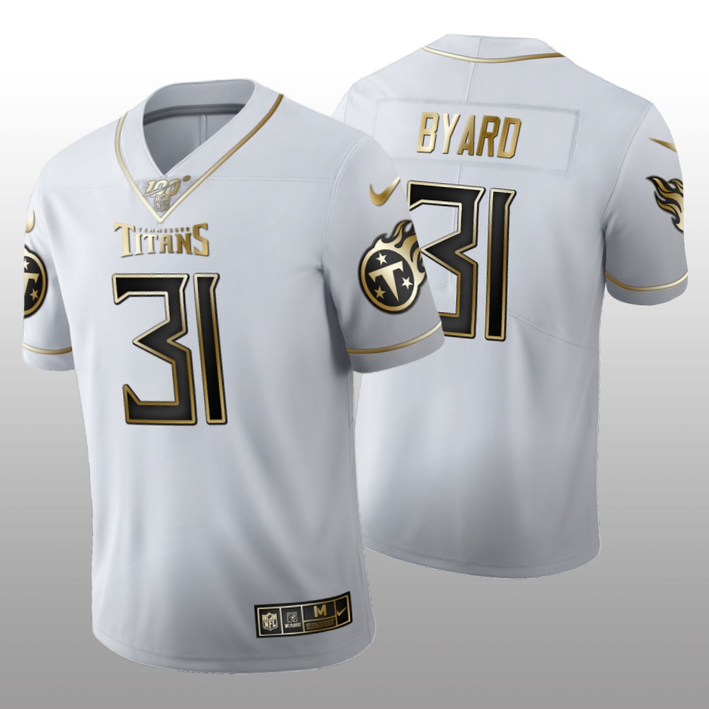 Tennessee Titans Kevin Byard White Golden Edition Jersey 100th Season Men's