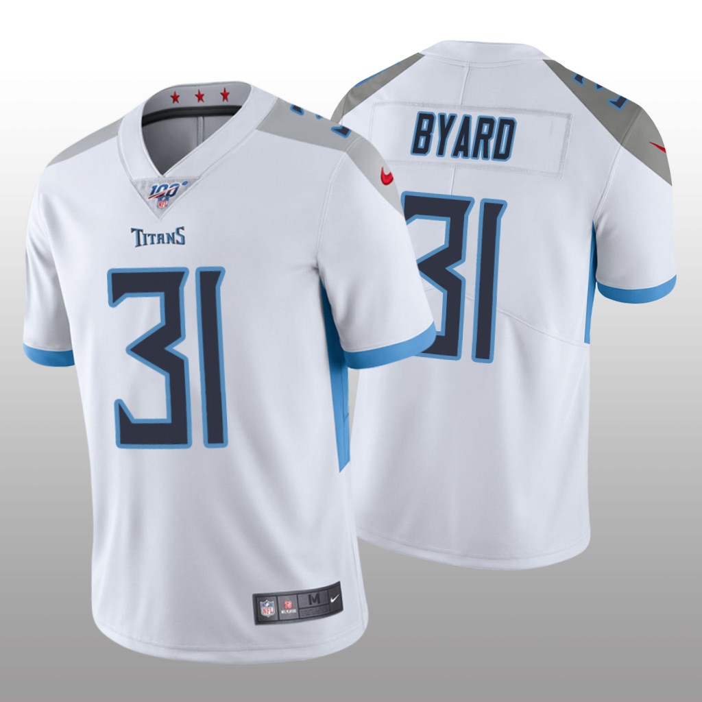 Tennessee Titans Kevin Byard White Vapor Limited Jersey 100th Season - Men's