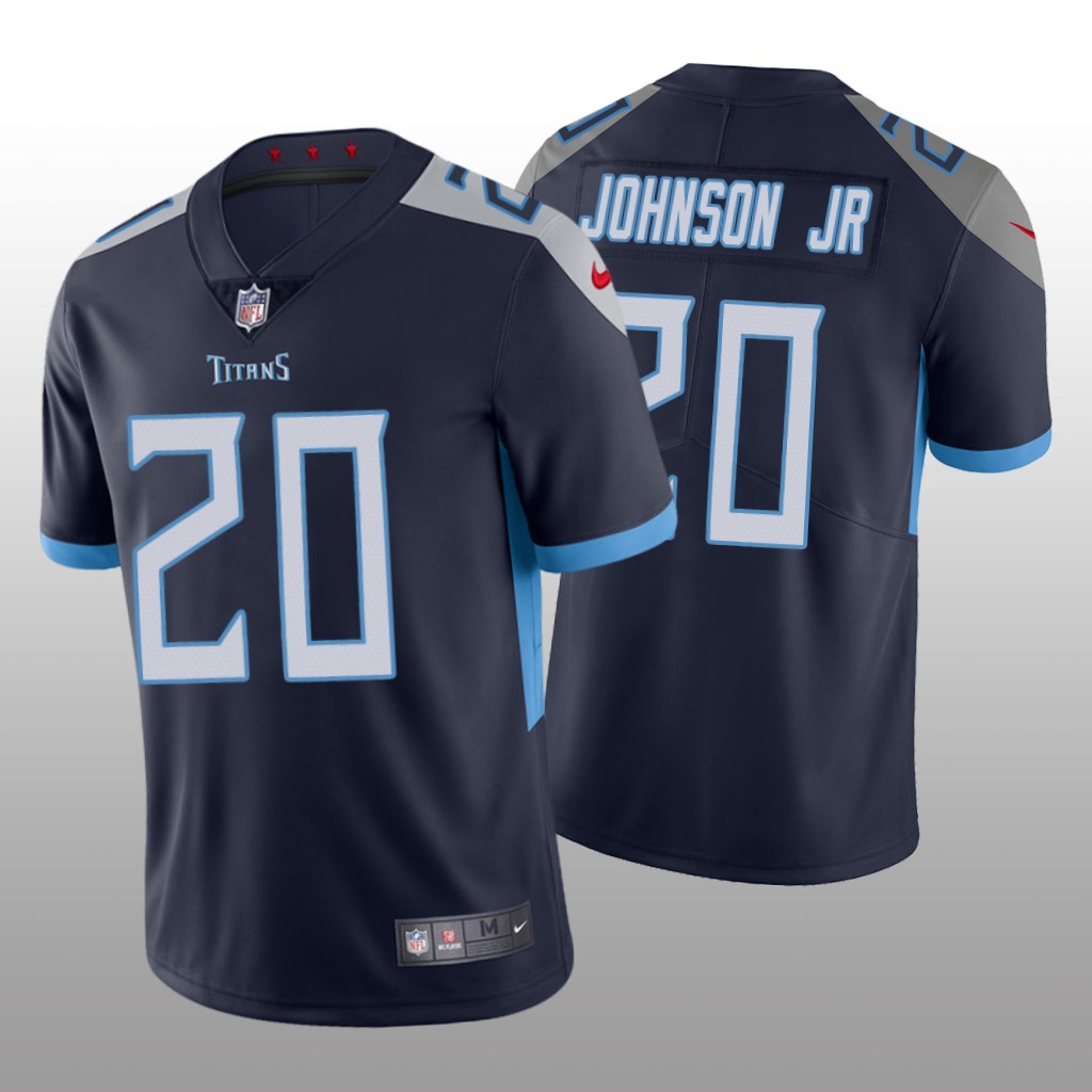 Tennessee Titans Lonnie Johnson Jr. Navy Jersey Vapor Limited - Men's