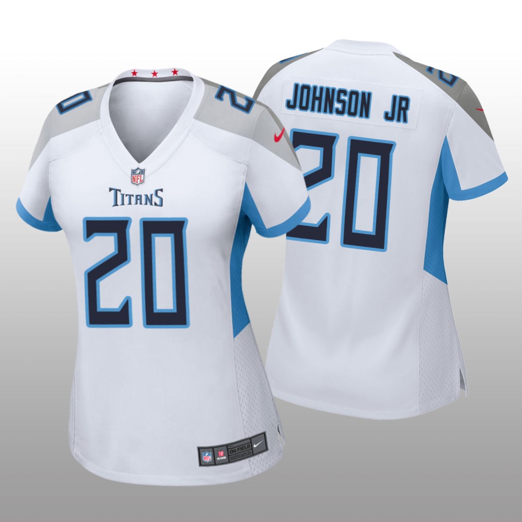 Tennessee Titans Lonnie Johnson Jr. White Jersey Game - Women's
