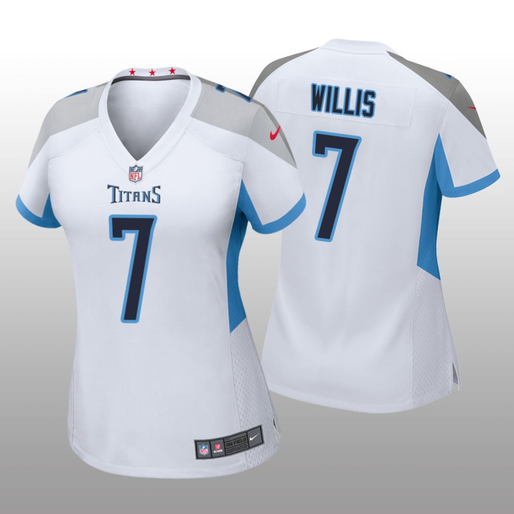Tennessee Titans Malik Willis White Jersey Game - Women's