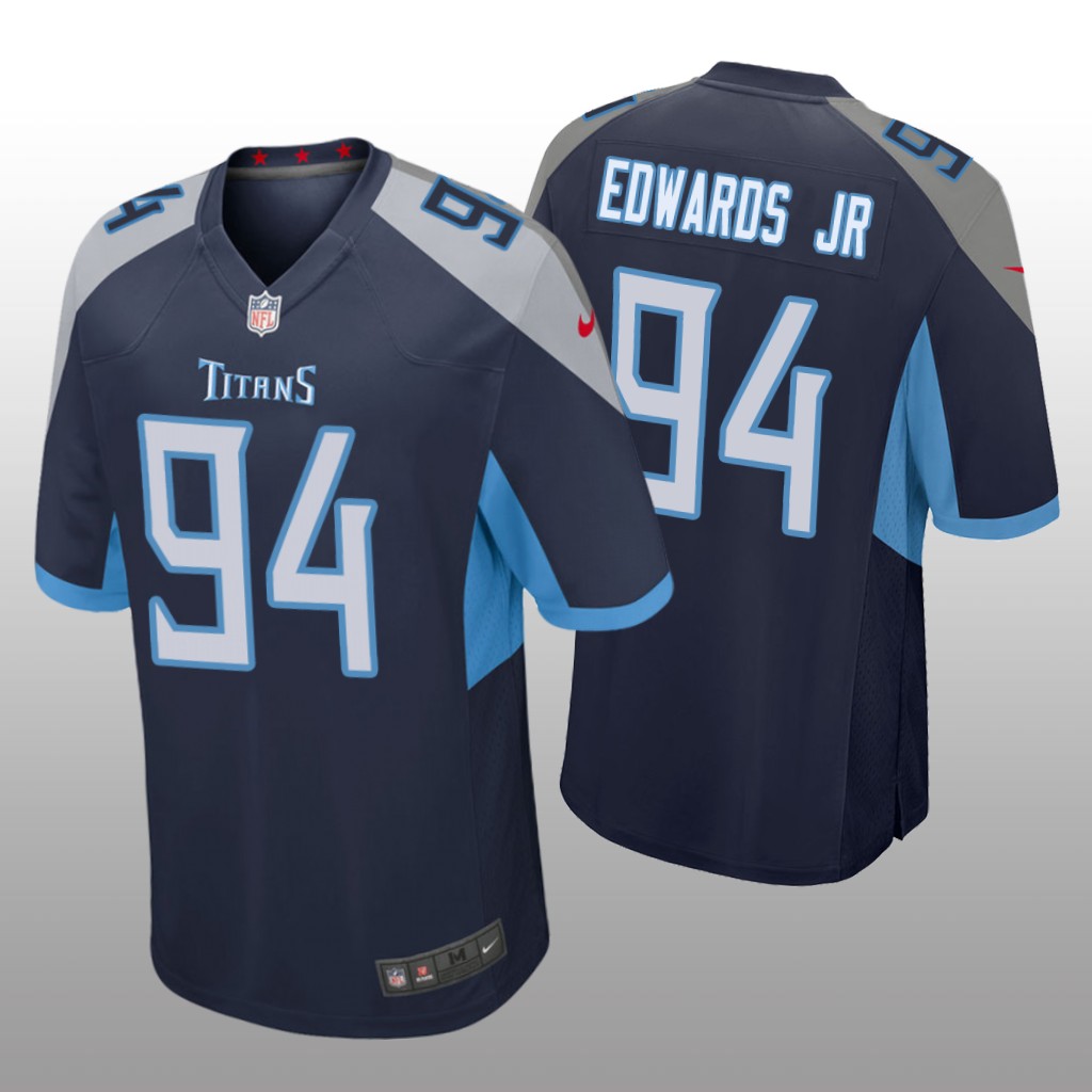 Tennessee Titans Mario Edwards Jr Navy Jersey Game - Men's