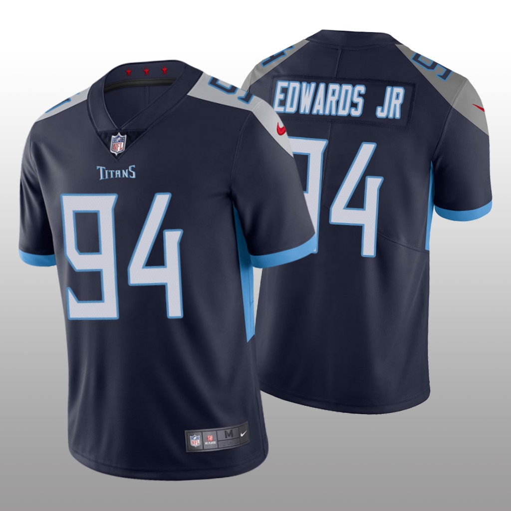 Tennessee Titans Mario Edwards Jr Navy Jersey Vapor Limited - Men's