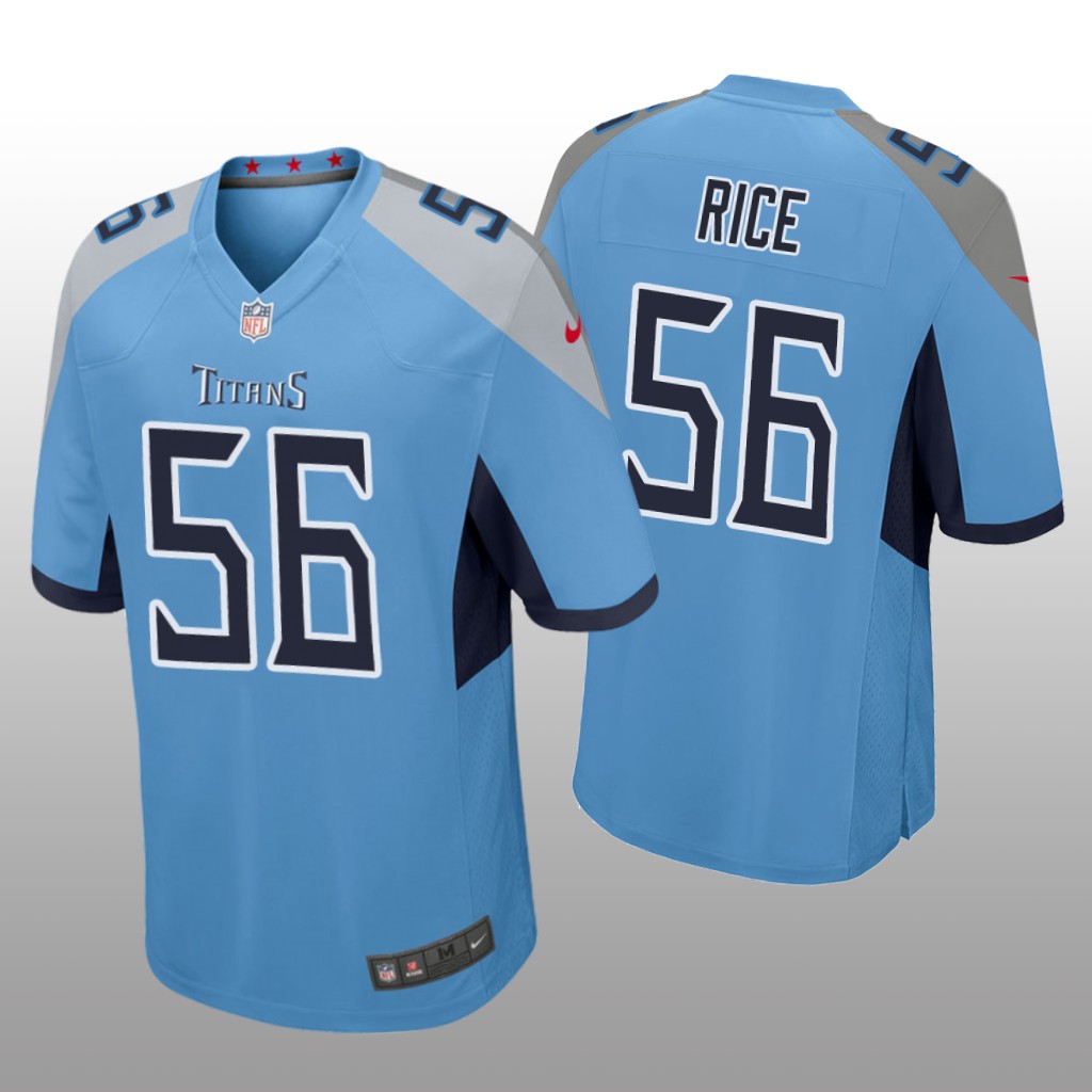 Tennessee Titans Monty Rice Light Blue Jersey Game - Men's