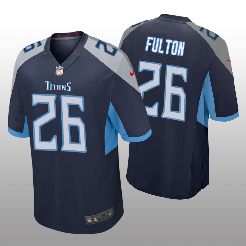 Tennessee Titans Navy 2020 NFL Draft Kristian Fulton Game Jersey