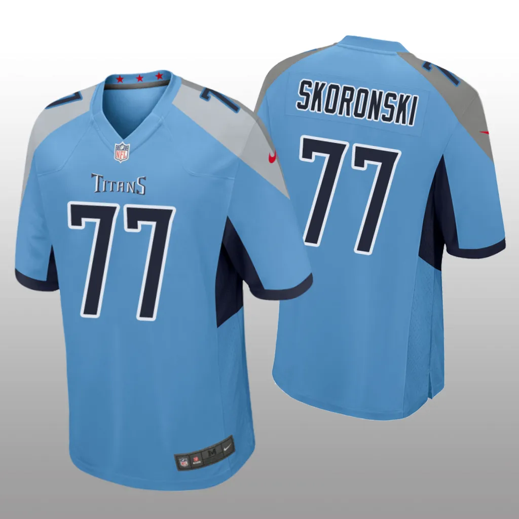 Tennessee Titans Peter Skoronski Light Blue Jersey Game - Men's