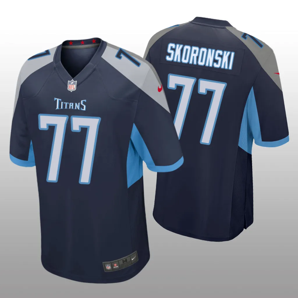 Tennessee Titans Peter Skoronski Navy Jersey Game - Men's