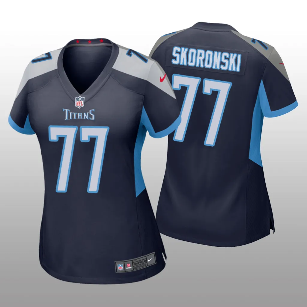 Tennessee Titans Peter Skoronski Navy Jersey Game - Women's