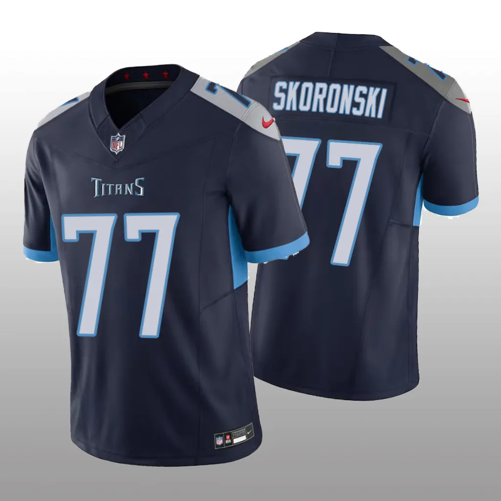 Tennessee Titans Peter Skoronski Navy Jersey Vapor F.U.S.E. Limited - Men's