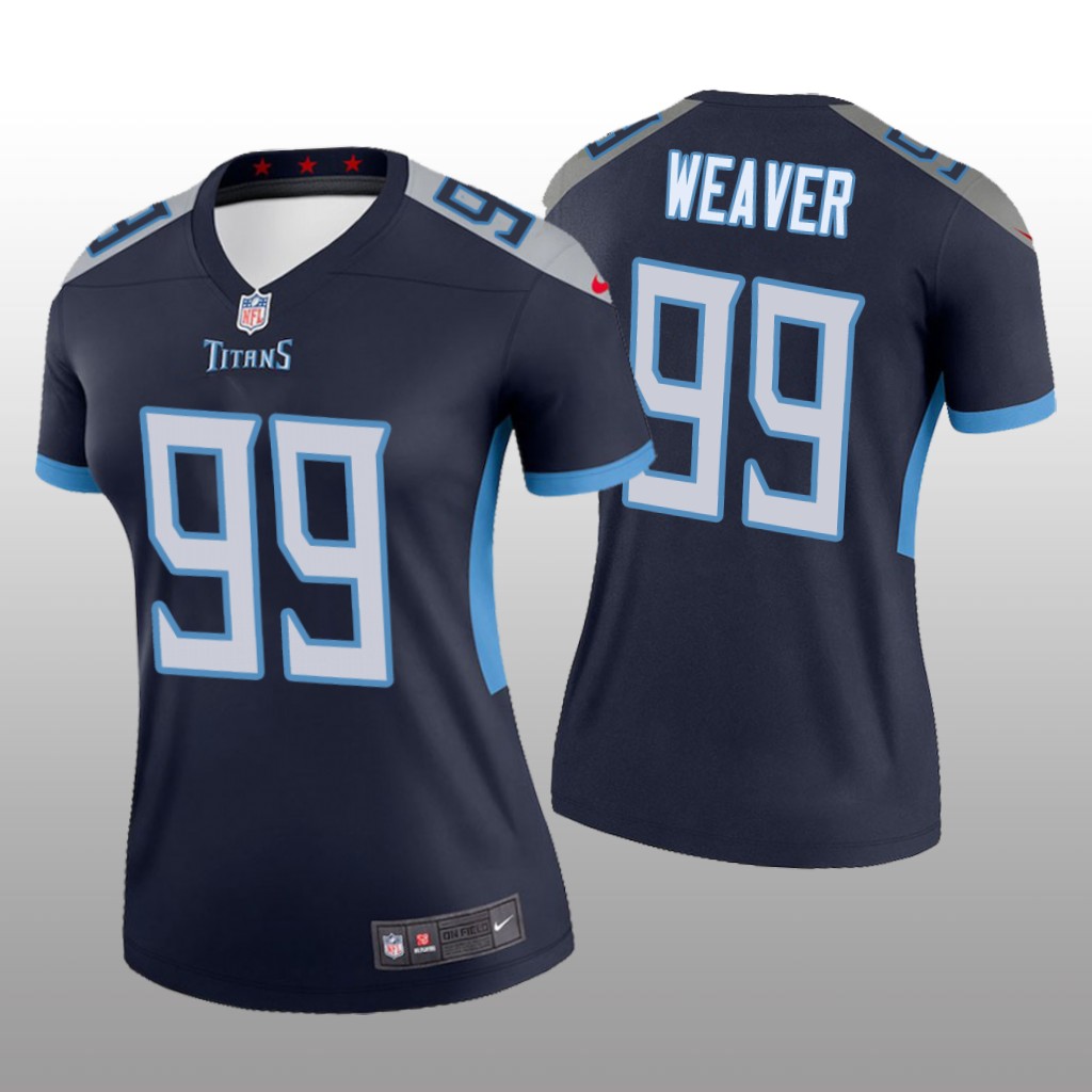 Tennessee Titans Rashad Weaver Navy Jersey Legend - Women's