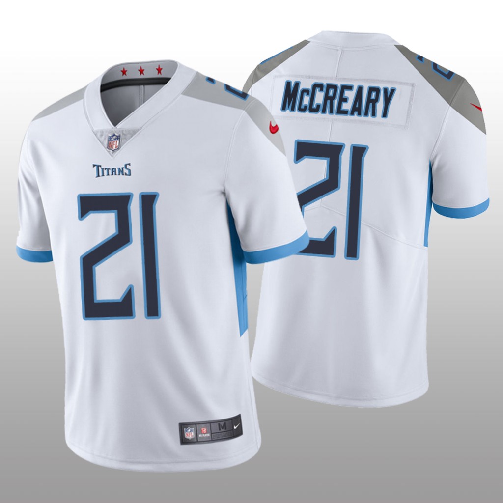 Tennessee Titans Roger McCreary White Jersey Vapor Limited - Men's