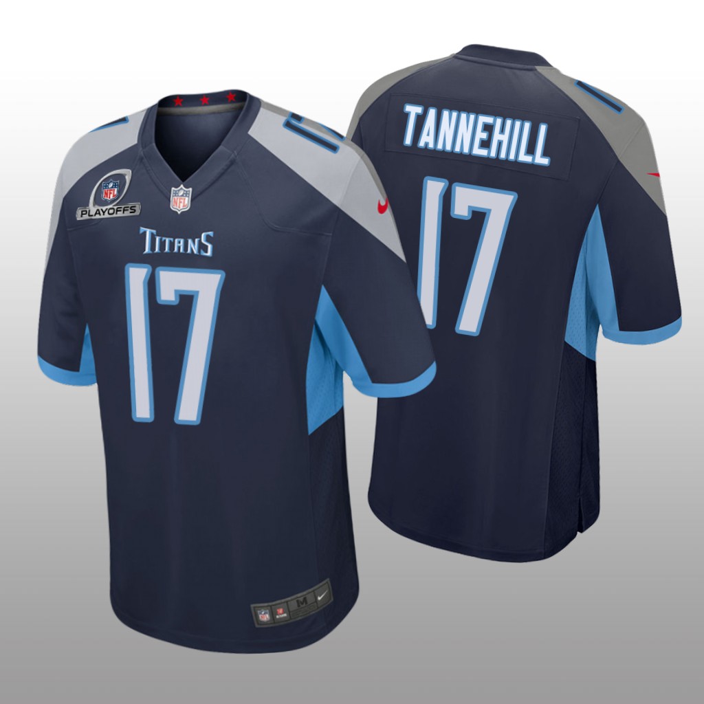 Tennessee Titans Ryan Tannehill Navy Game 2021 NFL Playoffs Patch - Men's