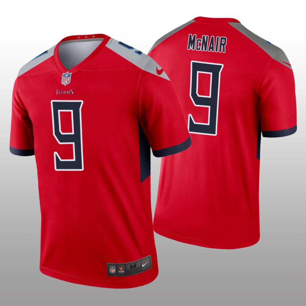 Tennessee Titans Steve McNair Red Jersey Inverted Legend - Men's