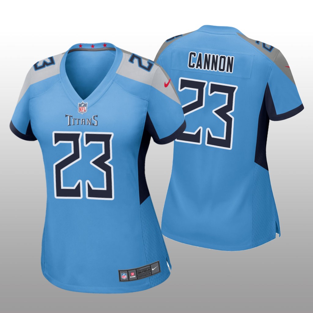 Tennessee Titans Trenton Cannon Light Blue Jersey Game - Women's