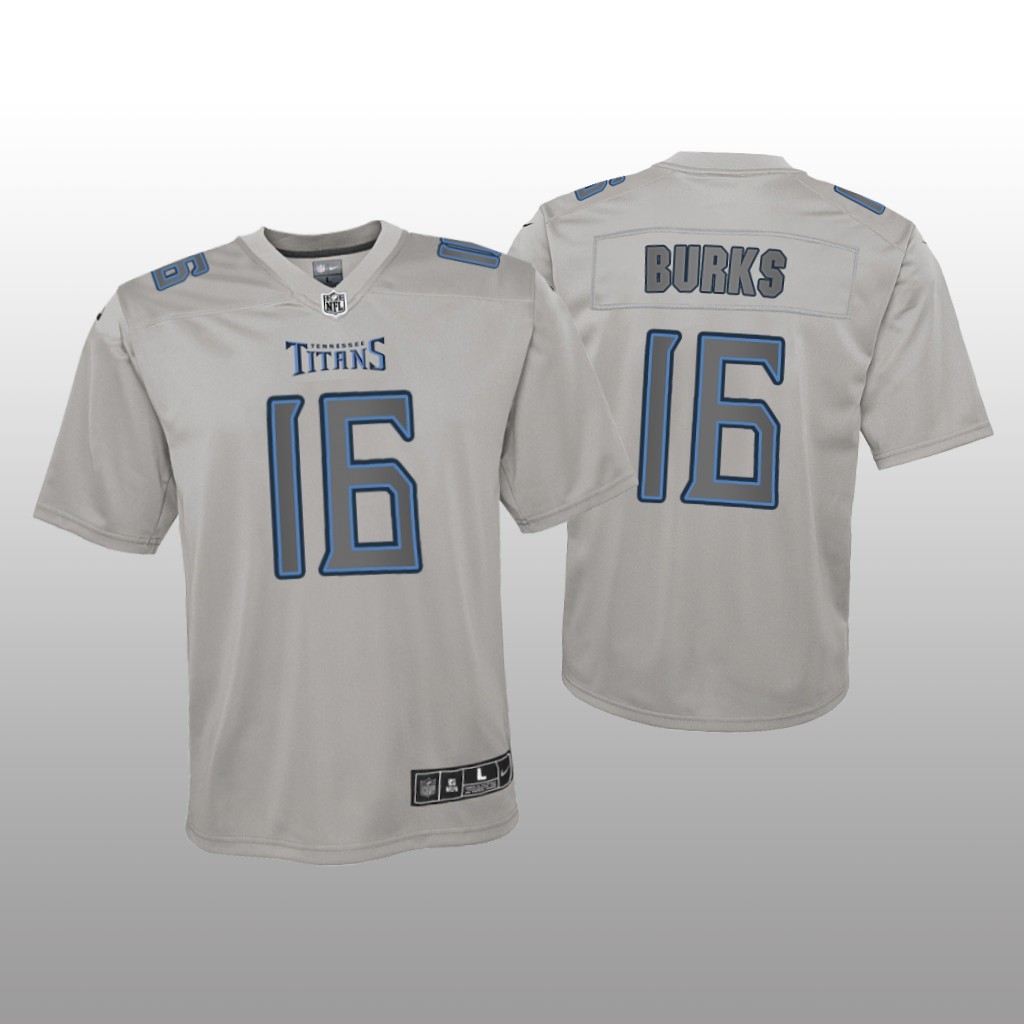 Tennessee Titans Treylon Burks Gray Jersey Atmosphere Fashion Game - Youth
