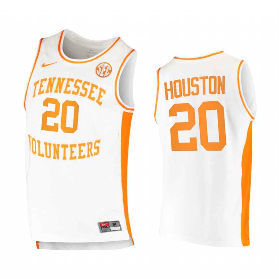 Tennessee Volunteers Allan Houston Jersey Retired Number White College