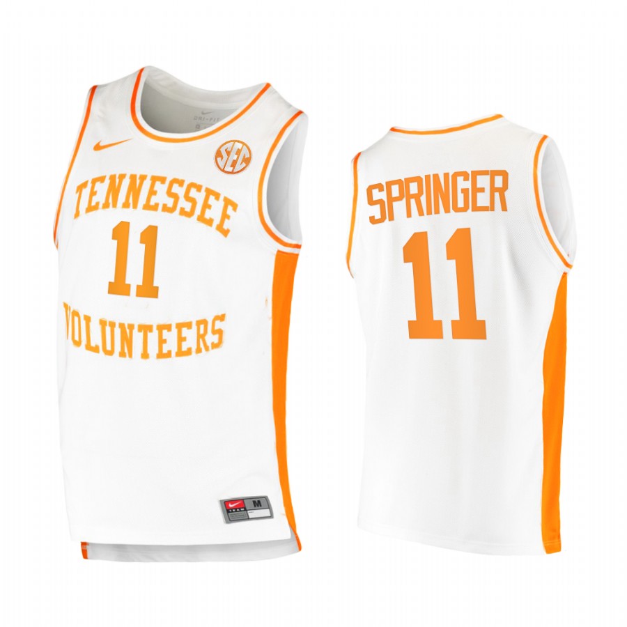 Tennessee Volunteers Jaden Springer Jersey 2021  White College