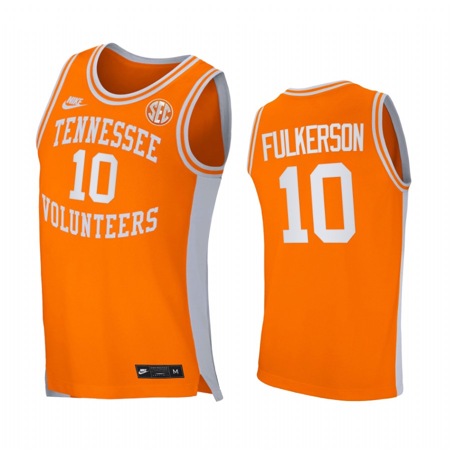 Tennessee Volunteers John Fulkerson Jersey 2021 Retro Orange College