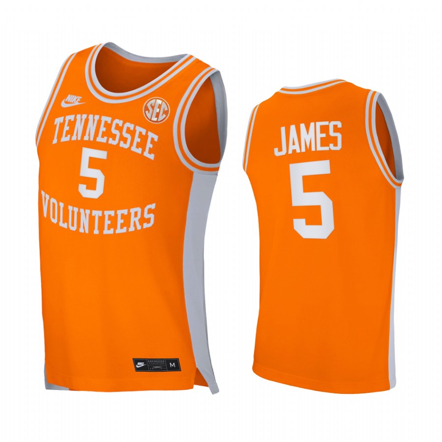Tennessee Volunteers Josiah-Jordan James Jersey 2021 Retro Orange College