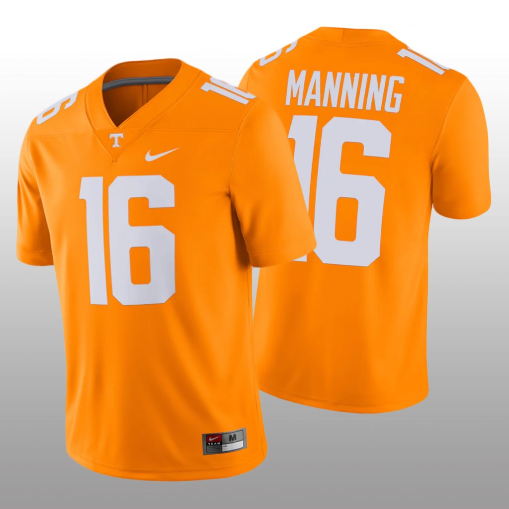 Tennessee Volunteers Peyton Manning Tennessee Orange Player Jersey Alumni Game - Men's